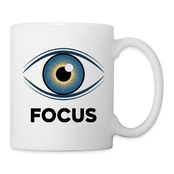 Himmlisches Auge, Sunburst-Design - Tasse - Weiß - Rechts