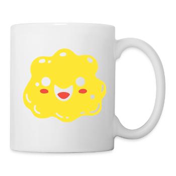 Niedliches und buntes Biskuit-Schwamm-Design - Tasse - Weiß - Rechts