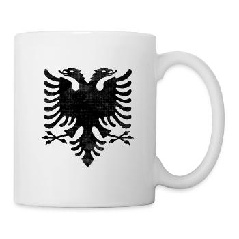 Drapeau de l’aigle albanais Logo Albanie Shqipëria - Mug blanc - blanc - Droite
