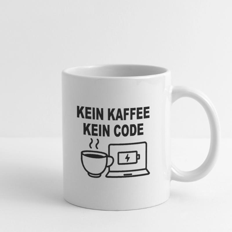 Kein Kaffee Kein Code – Funny Programmer Design Tasse