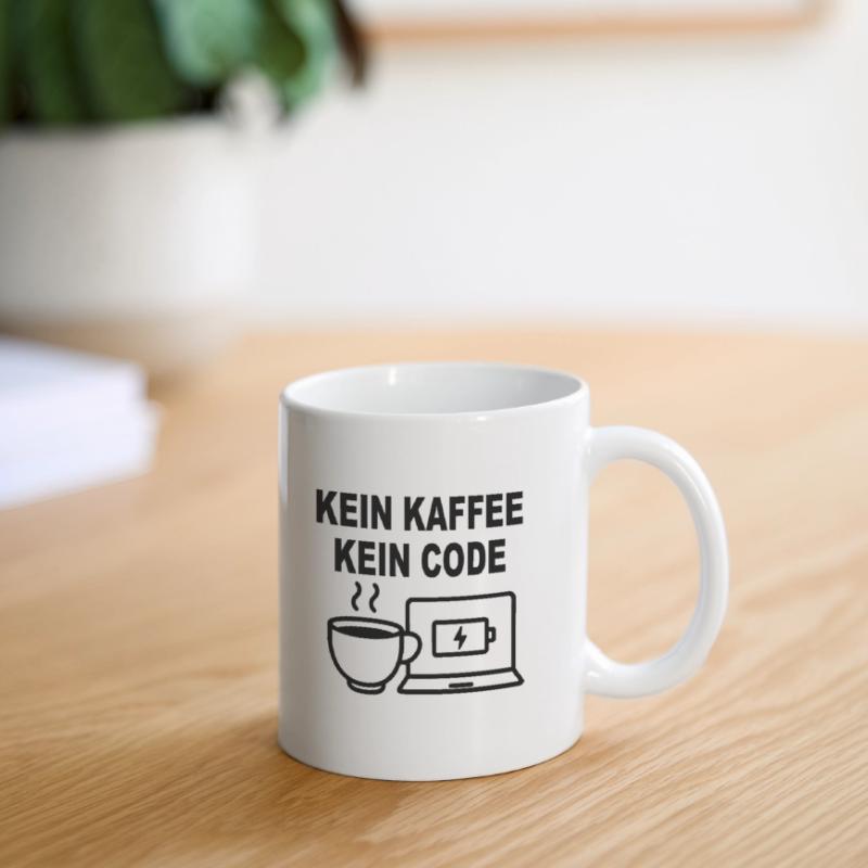 Kein Kaffee Kein Code - Conception de programmeur amusant Mug blanc
