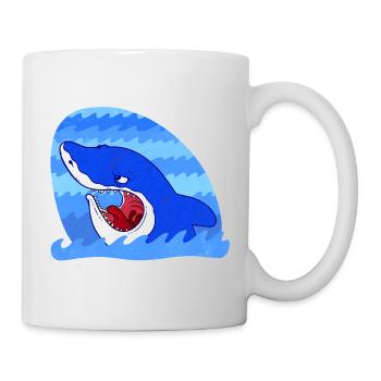 Grim Shark - Tasse - Weiß - Rechts