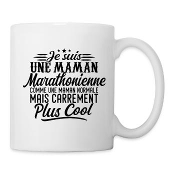 Marathon Mom: Normal, aber knallharter - Tasse - Weiß - Rechts