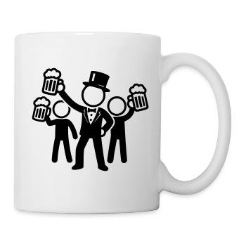 Enterrement de vie de garçon du marié - Mug blanc - blanc - Droite