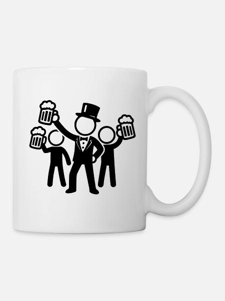 Bräutigam Junggesellen Abschied - Tasse - Weiß