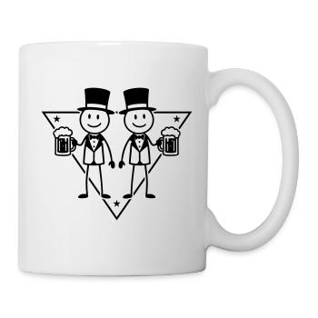 Enterrement de vie de garçon du marié - Mug blanc - blanc - Droite