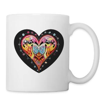 Herz_2 - Mug blanc - blanc - Droite