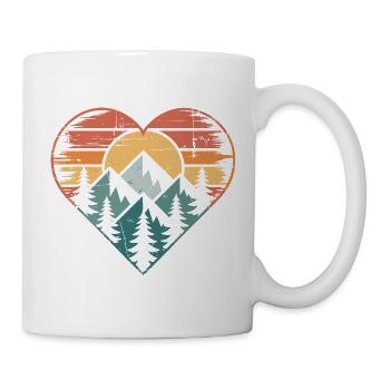 Heart Nature Landscape Motif - Mug - white - Right