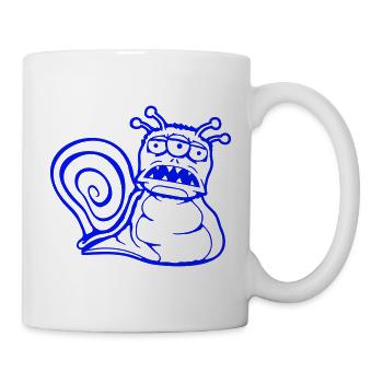 Snail Alien Monster Halloween Extraterrestrial - Mug - white - Right