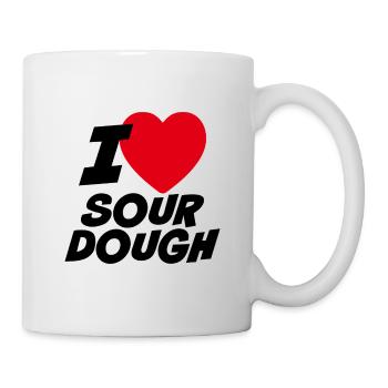Ich liebe Sauerteig - Tasse - Weiß - Rechts