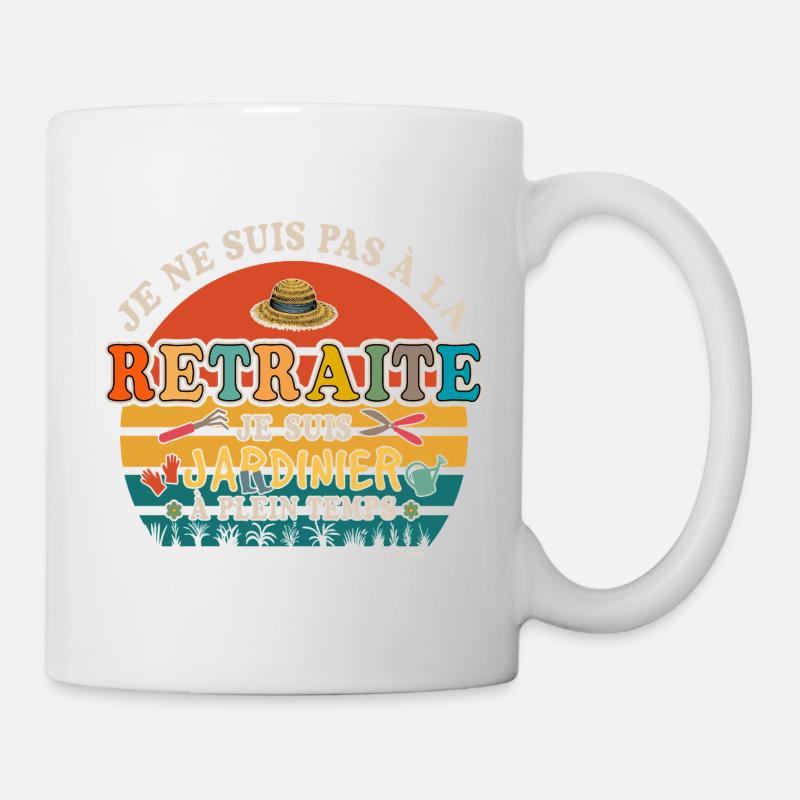 Retired Gardener - Retired Humor - Mug - white