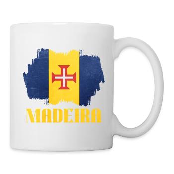 Conception du drapeau de Madère sur le style vintage - Mug blanc - blanc - Droite