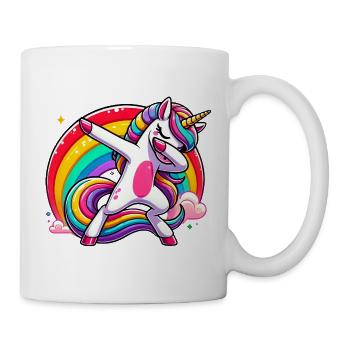 Dab Unicorn Dabbing Unicorns Unicorn Girl - Mug - white - Right