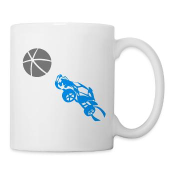 Design de Moto Sportive avec Ballon de Basketball - Mug blanc - blanc - Droite