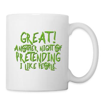 Génial! Drôle Introver Halloween Cadeau - Mug blanc - blanc - Droite