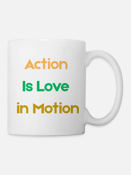 Action_Is_Love_in_Motion - Mug - white