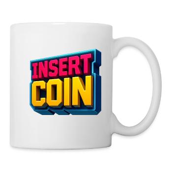 Conception de jeu rétro néon - Mug blanc - blanc - Droite
