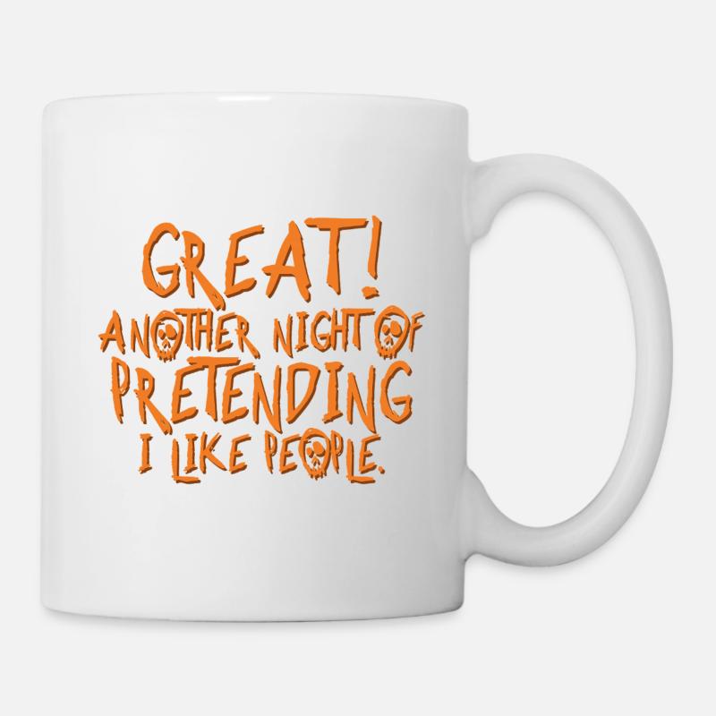 Génial! Drôle Introver Halloween Cadeau - Mug blanc - blanc