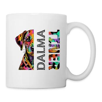 Farbenfroher Dalmatiner - Tasse - Weiß - Rechts