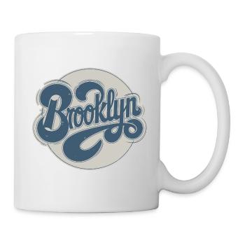 Vintage Brooklyn Typography - Mug - white - Right