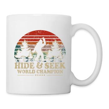 Verstecken Weltmeister Bigfoot - Tasse - Weiß - Rechts