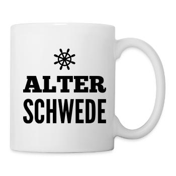 Alter Schwede Fun Design - Tasse - Weiß - Rechts