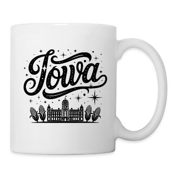 Iowa - Souvenir USA State Design - Tasse - Weiß - Rechts