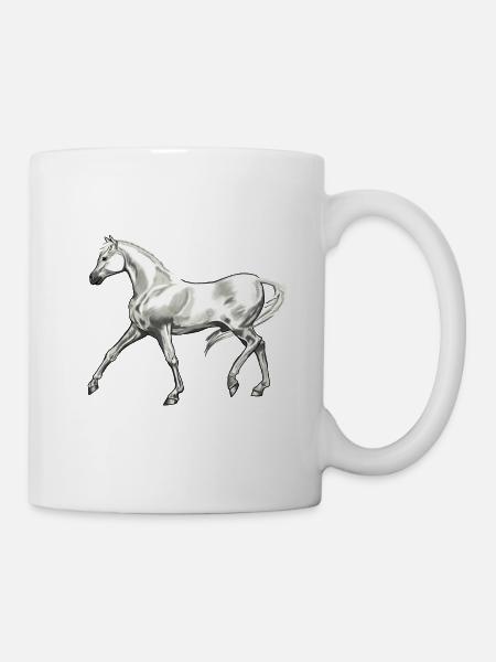 Trabender_Araberhengst - Mug - white