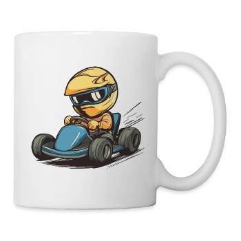 Kartsport Go-Kart - Tasse - Weiß - Rechts