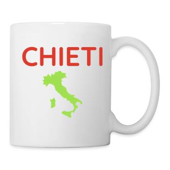 Italian map with Chieti lettering - Mug - white - Right