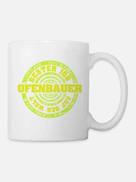 Ofenbauer als Job - Tasse - Weiß