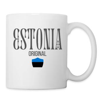Estonian pride, minimalist sleek design - Mug - white - Right
