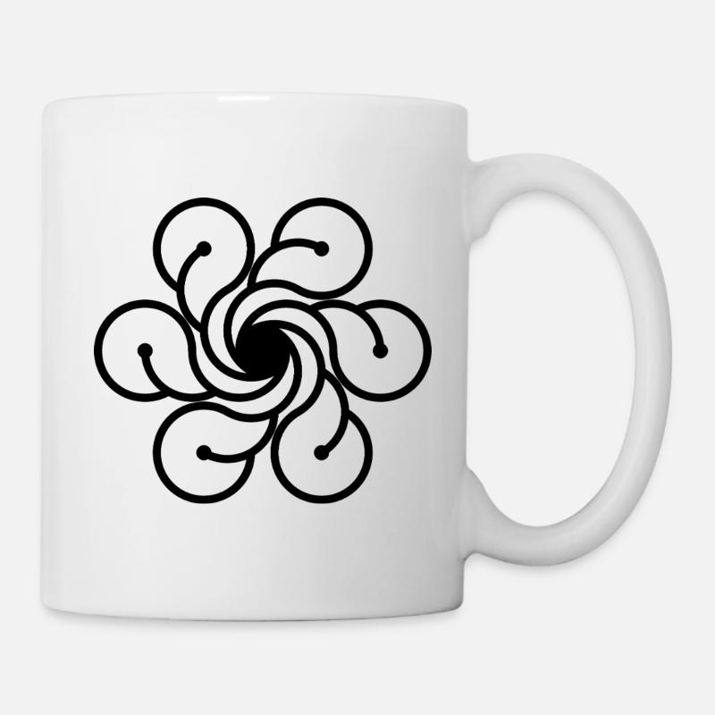 Vortex de fleur cosmique - Mug blanc - blanc