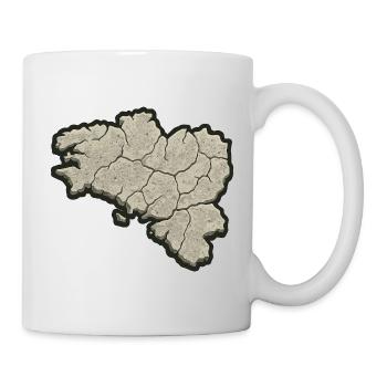 Bretagne Pierre Karte – Bretonische Identität & Stolz - Tasse - Weiß - Rechts