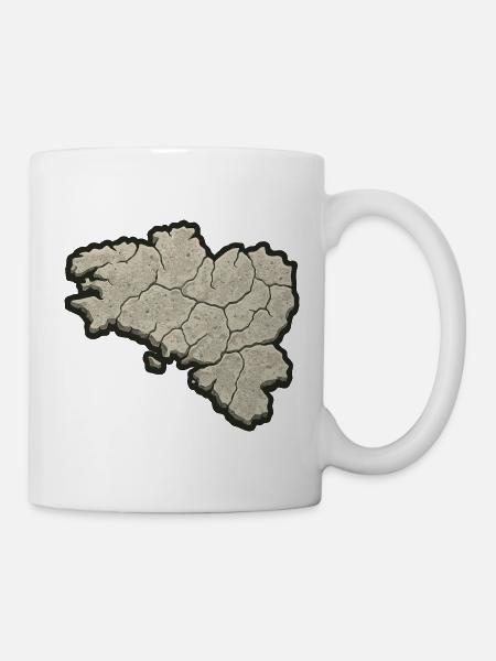 Brittany Pierre Map – Breton Identity & Pride - Mug - white