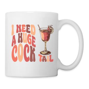 J'ai besoin d'un jeu de mots cocktail pour adultes - Mug blanc - blanc - Droite