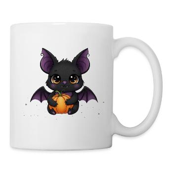 Cute Vampire Pumpkin Dragon - Mug - white - Right