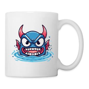 Démon de l’eau féroce - Mug blanc - blanc - Droite