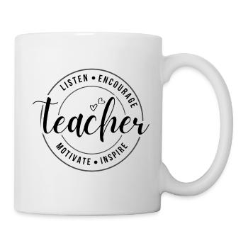 Teacher Appreciation Circular Badge - Mug - white - Right