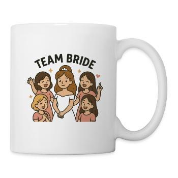 Team Bride – T-shirt Enterrement de vie de garçon et de filles - Mug blanc - blanc - Droite