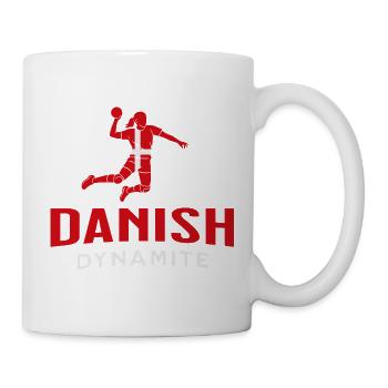 Handball World Cup 2025 Danemark Fan Sweat à capuche - Mug blanc - blanc - Droite