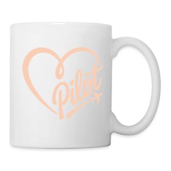 Pilot and Airplane - Mug - white - Right