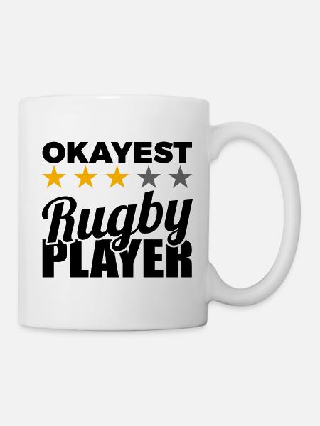 Rugby Spieler - Tasse - Weiß