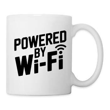 Angetrieben von Wi-Fi - Tasse - Weiß - Rechts