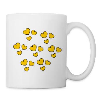 HEART. COUPLE. VALENTINE'S DAY. JUST MARRIED. Bachelorette party. - Mug - white - Right