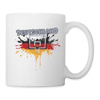 Deutschland Basketball Graffiti Design - Tasse - Weiß - Rechts