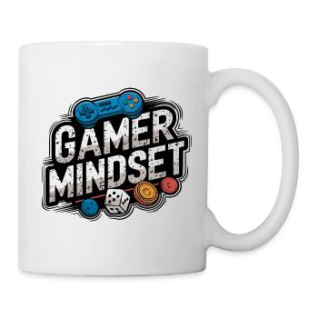 Gamer Mindset Retro Gaming Design - Tasse - Weiß - Rechts