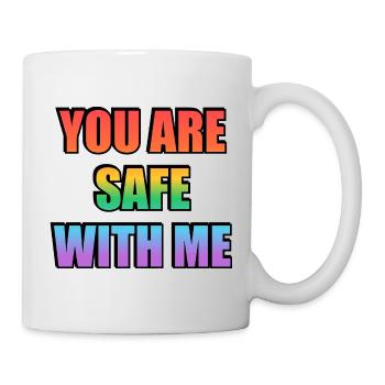 You Are Safe With Me Gradient - Mug - white - Right