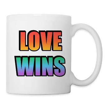 Love Wins Rainbow Gradient - Mug - white - Right