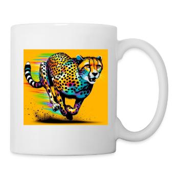 Gepard - Tasse - Weiß - Rechts